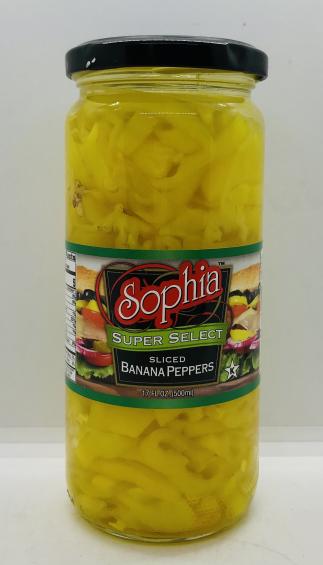 Sophia Sliced Banana Peppers 500ml.