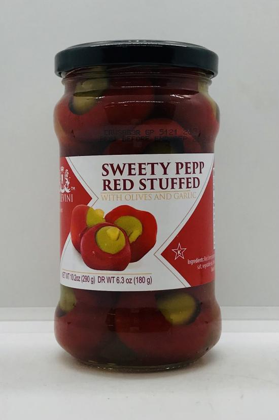 Belevini Sweety Pepper Red Stuffed w. Olives 290g.