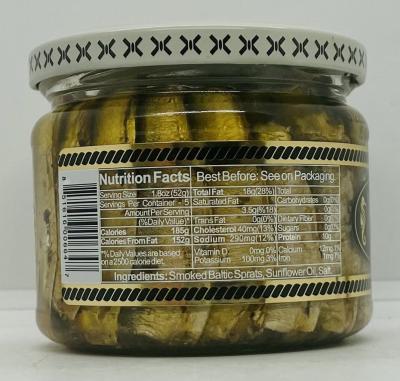 Baltic Sprats in Oil 260g.