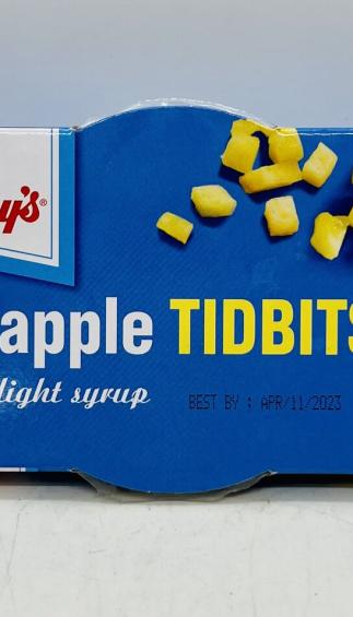 Libby's Pineapple Tidbits in Extra Light Syrup 339g.