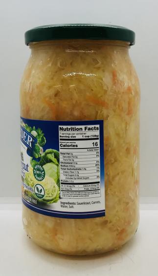 Belveder Sauerkraut w. Carrot 900g.