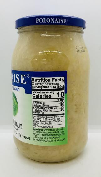 Polonaise Sauerkraut 936g.