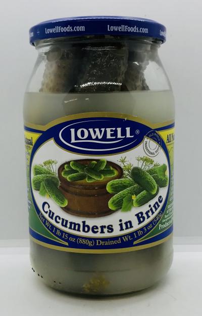 Lowell Cucumber in Brine 880g.