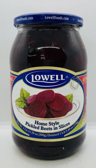 Lowell Home Style Pickled Beets in Slices 890g.