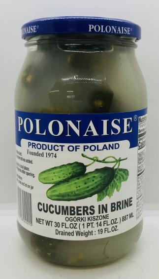 Polonaise Cucumbers in Brine 887ml.