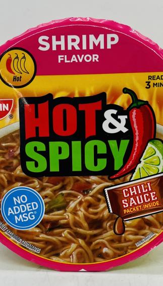 Nissin Hot & Spicy Shrimp Flavor 92.6g.