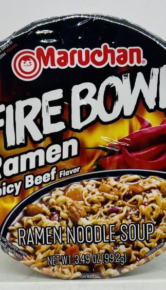 Maruchan Fire Bowl Ramen Spicy Beef 99.2g.