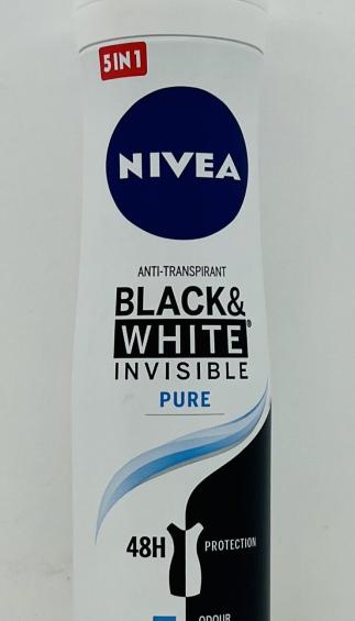 Nivea Anti-Transpirant Black & White 150mL.