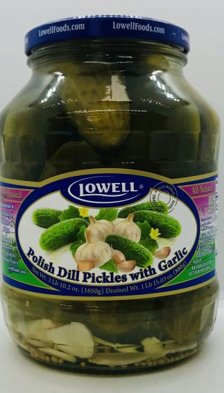 Lowell Polish Pickles w. Garlic 1650g.