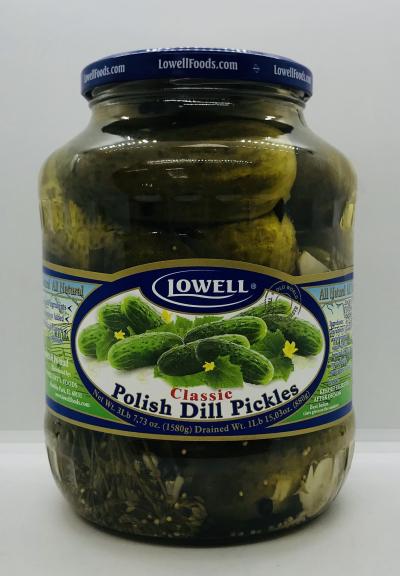 Lowell Classic Polish Dill Pickles 1580g.