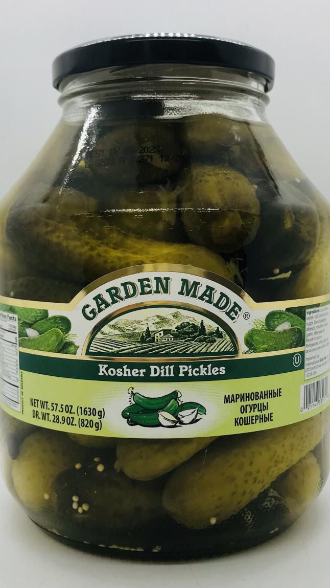 Garden Made Kosher Dill Pickles 1630g.