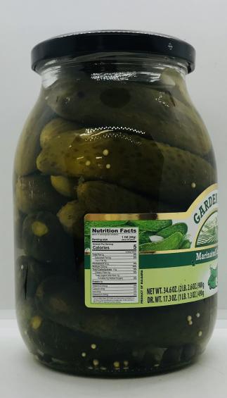 Garden Made Marinated Cucumbers 980g.