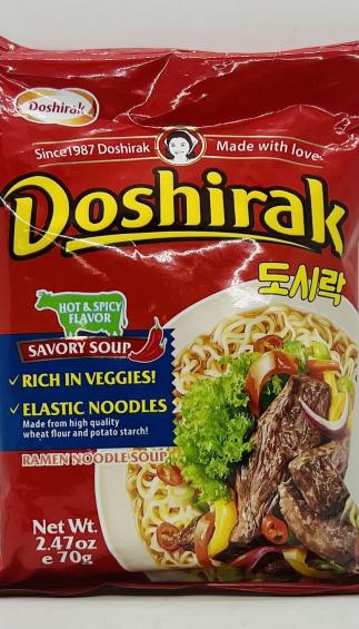 Doshirak Noodles Beef Flavor 70g.