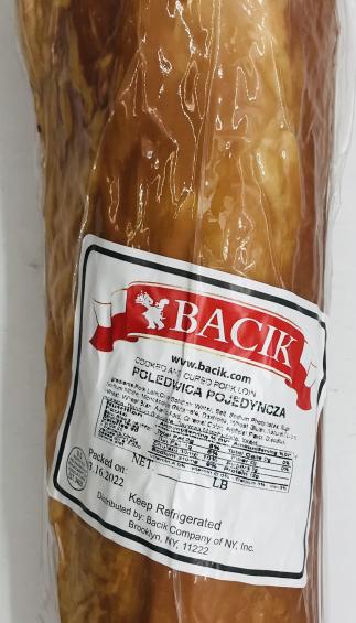 Bacik Poledwica Pojedyncza cured pork (lb.)