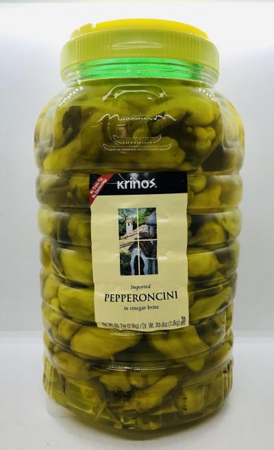 Krinos Pepperoncini in Vinegar Brine 2.9kg.