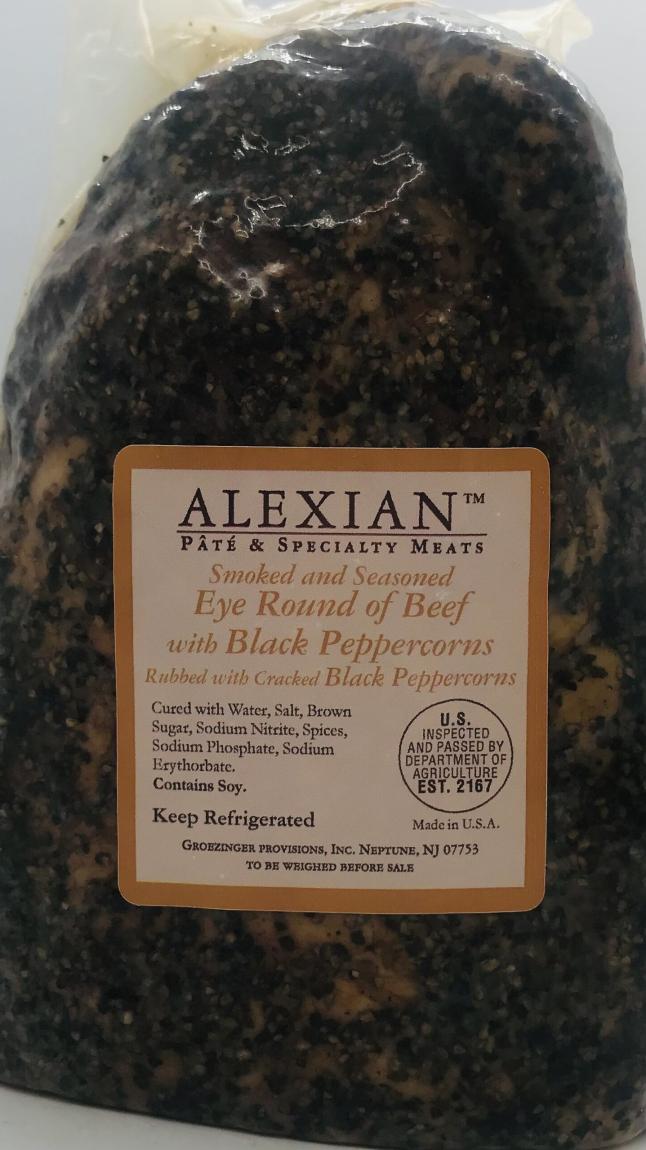 Alexian Eye Round of Beef With Black Peppercorns (lb.)