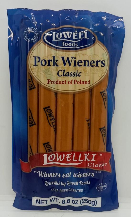 Lowell Pork Wieners 250g.