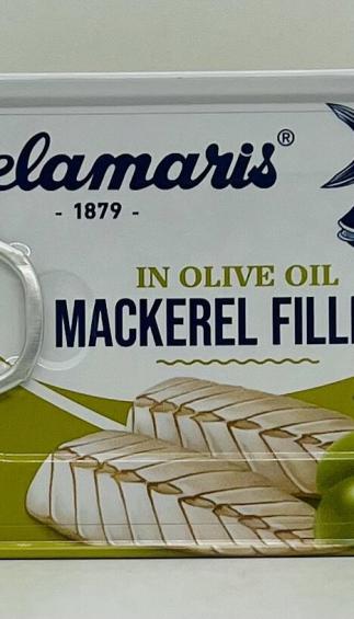 Delamaris Mackerel Fillets in Olive Oil 125g.