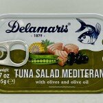 Delamoris Tuna Salad Mediterana w. Olives 105g.