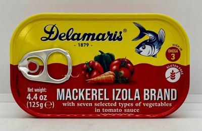 Delamaris Mackerel Izola Brand 125g.