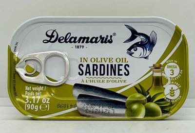 Delamaris Sardines in Olive Oil 90g.