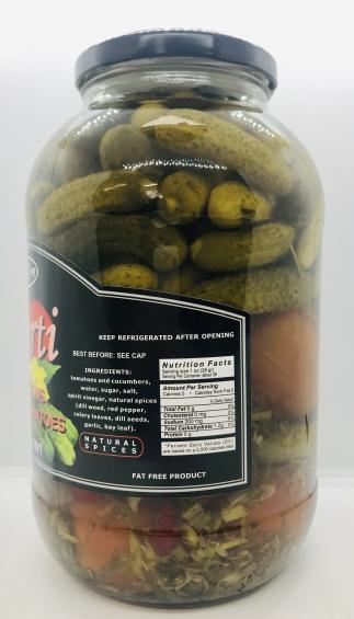 Reis Assorti Pickled Cornichons & Tomatoes 2L.