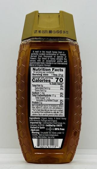 Papa Palermo Organic Raw Honey 340g.