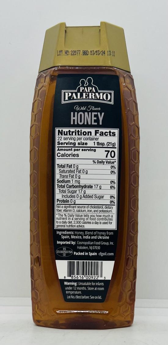 Papa Palermo Honey 454g.