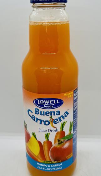 Lowell Mango & Carrot Juice 750mL.