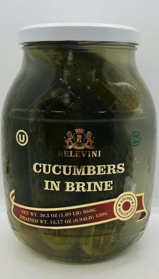 Belevini Cucumbers in Brine 860g.