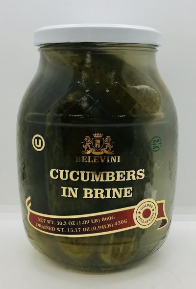 Belevini Cucumbers in Brine 860g.