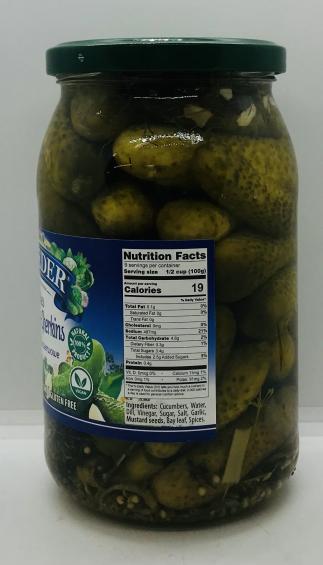 Belveder Pickles Cornichons-gherkins 900g.