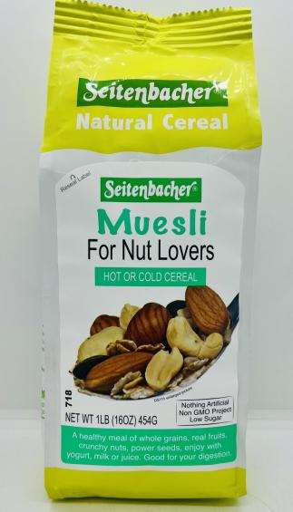 Seitenbacher Muesli For Nut Lovers 454g.