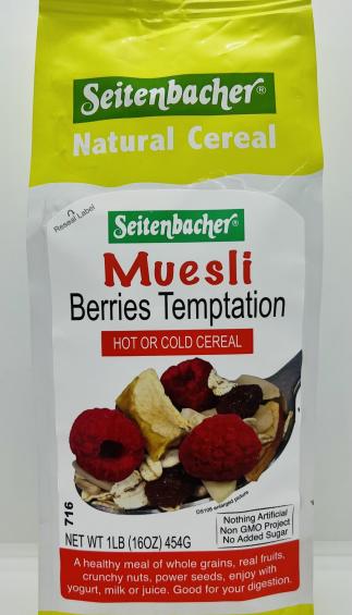 Seitenbacher Muesli Berries Temptation 454g.