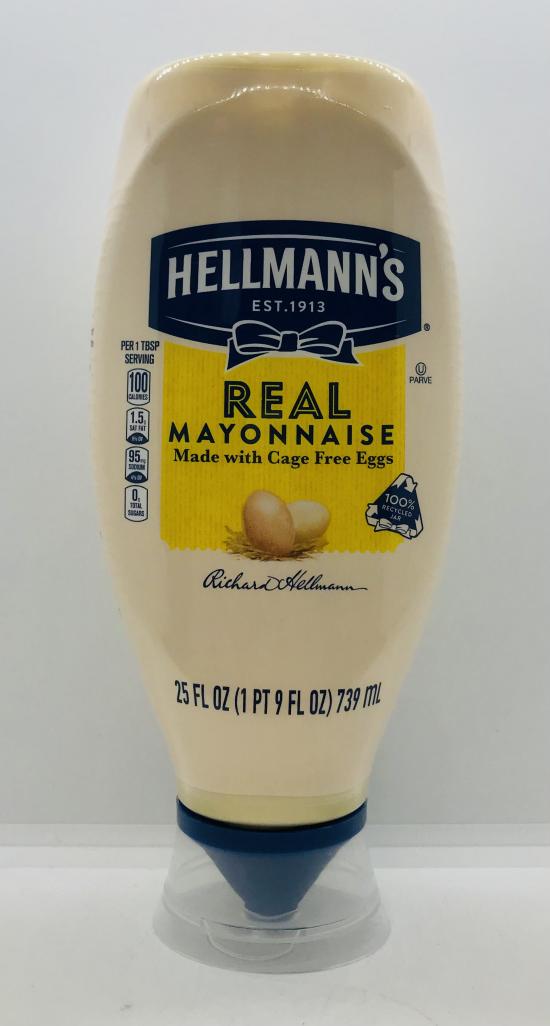 Hellmann's Real Mayonnaise 739mL.