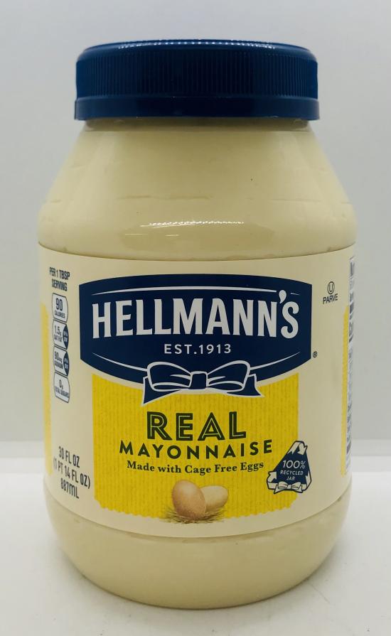 Hellmann's Real Mayonnaise 887mL.