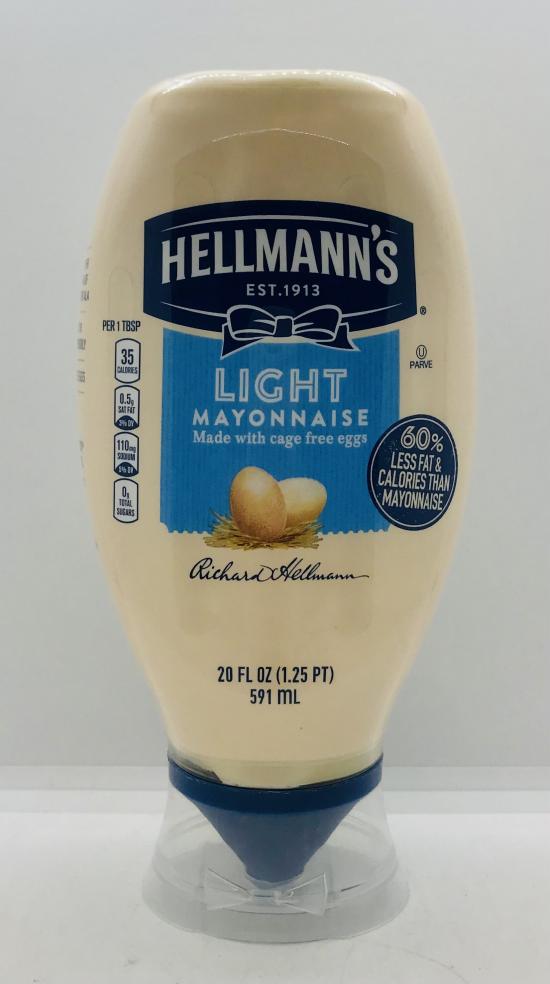 Hellmann's Light Mayonnaise 591mL.