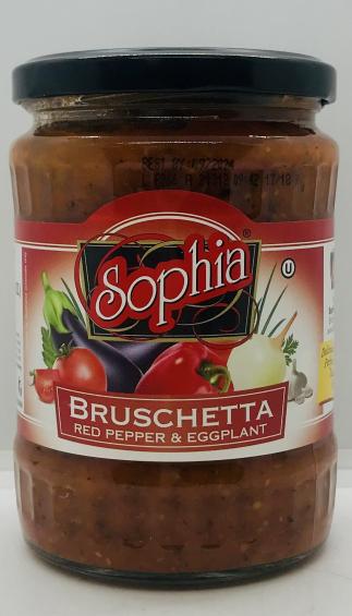 Sophia Bruschetta Red Pepper & Eggplant 540g.