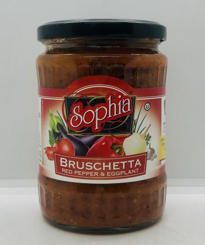 Sophia Bruschetta Red Pepper & Eggplant 540g.