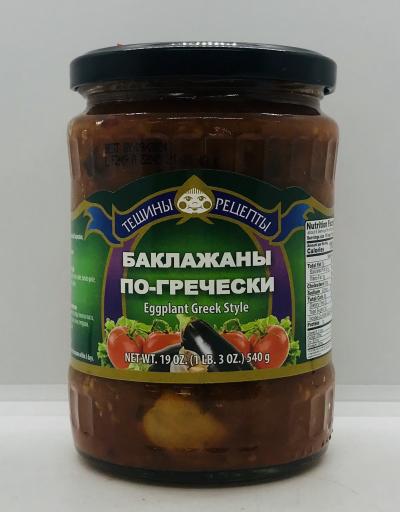 Teshini Retsepti Eggplant Greek Style 540g.