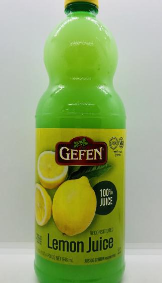 Gefen Lemon Juice 946mL.