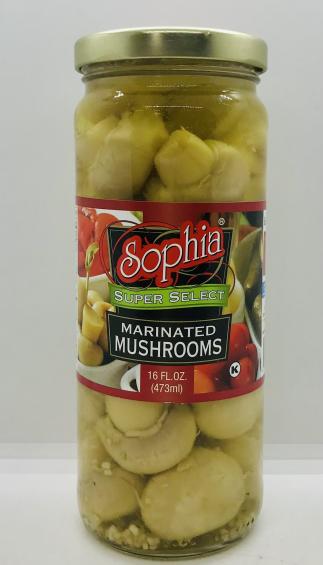 Sophia Marinated Mushrooms  473ml.