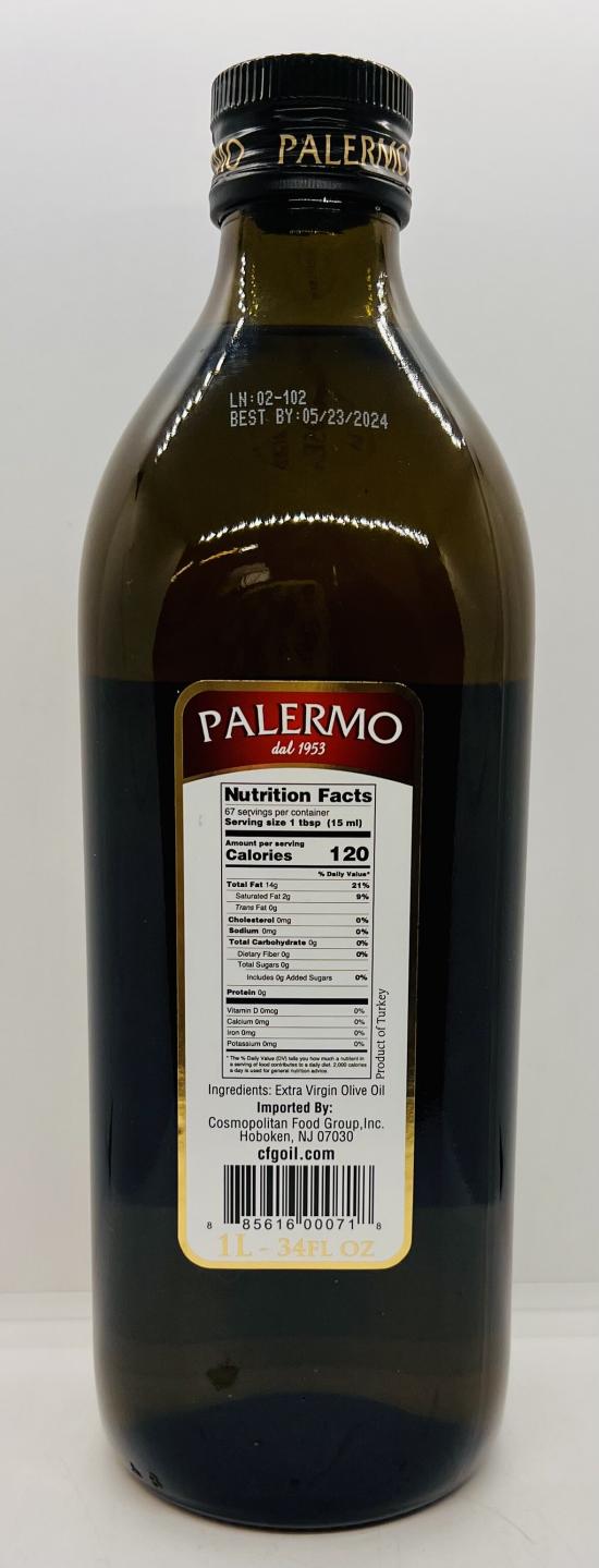 Palermo Extra Virgin Olive Oil 1L.