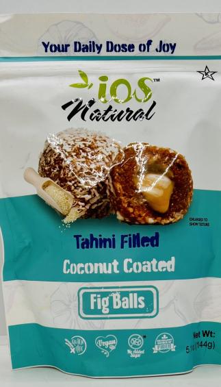 Ios Natural Tahini Filled Coconut Coasted 144g.