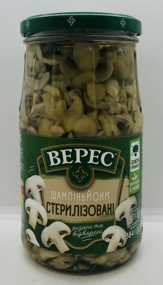 Veres Sliced Sterilized Champignons 384g.