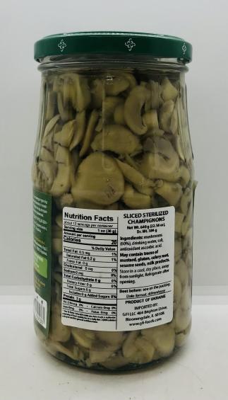 Veres Sliced Sterilized Champignons 384g.