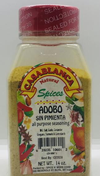 Spices Adobo Sin Pimienta (14 Oz.)