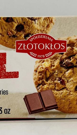 Zlotoklos Real Crunchy Cookies w. Flakes 120g.