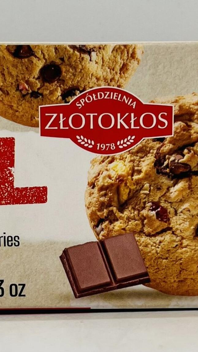 Zlotoklos Real Crunchy Cookies w. Flakes 120g.