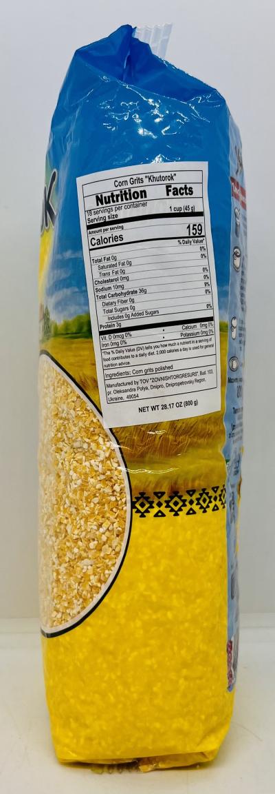 Hutorok Ground Corn Grits 800g.